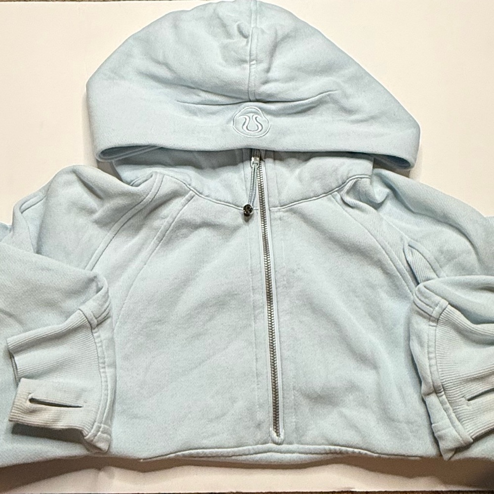 Lululemon Oversized Half-Zip Light Blue Hoodie